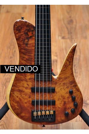JCR ST5 Tuya Burl Fretless JCR ST5 Tuya Burl Fretless